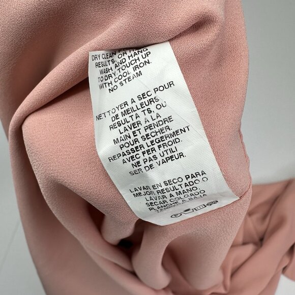 Fifteen Twenty Women's Rose Pink Tie Front Crepe‎ V-Neck Sleeveless Top XS/C36 - Picture 7 of 12